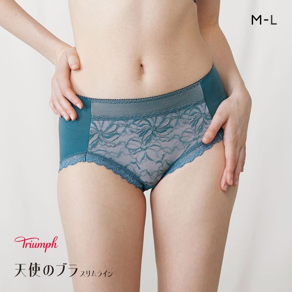 品 番:0510217369WW天使のブラ スリムライン TR582 繊細で透明感のあるレースサイズ:レディースM(ヒップ87-95cm)L(ヒップ92-100cm)カラー:DGR-濃グリーン素材:身