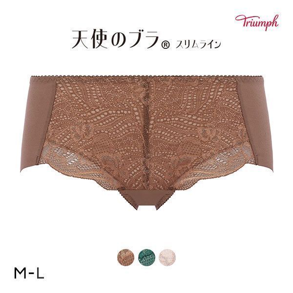 品 番:0510217380天使のブラスリムラインTR581 繊細で透明感のあるデザインサイズ:レディースM(ヒップ87-95cm)L(ヒップ92-100cm)カラー:CFL-カフェオレ、GR-グリー