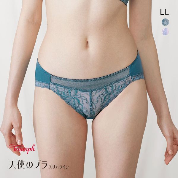 品 番:0510217416LLWW天使のブラ スリムライン TR582 繊細で透明感のあるレースサイズ:レディースLL(ヒップ97-105cm)カラー:DGR-濃グリーン、LC-ライラック素材:身生
