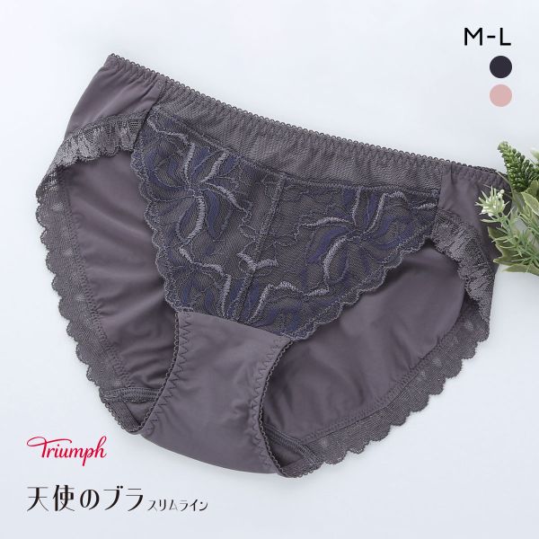 品 番:0510217416ML天使のブラスリムラインTR582 繊細で透明感のあるデザインサイズ:レディースM(ヒップ87-95cm)L(ヒップ92-100cm)カラー:DGY-濃グレー、MP-モー