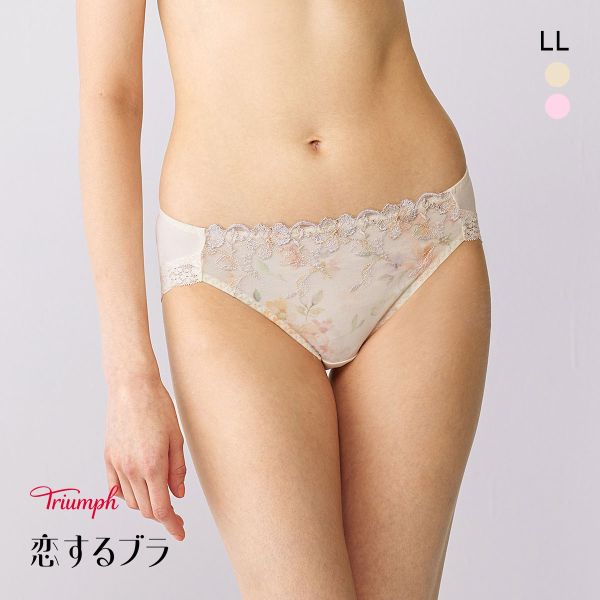 品 番:0510222905LLトリンプ 恋するブラ TR623 やさしい肌ざわりサイズ:レディースLL(ヒップ97-105cm)カラー:ECR-エクリュ、LV-ラベンダー素材:身生地：綿50％ ナイ