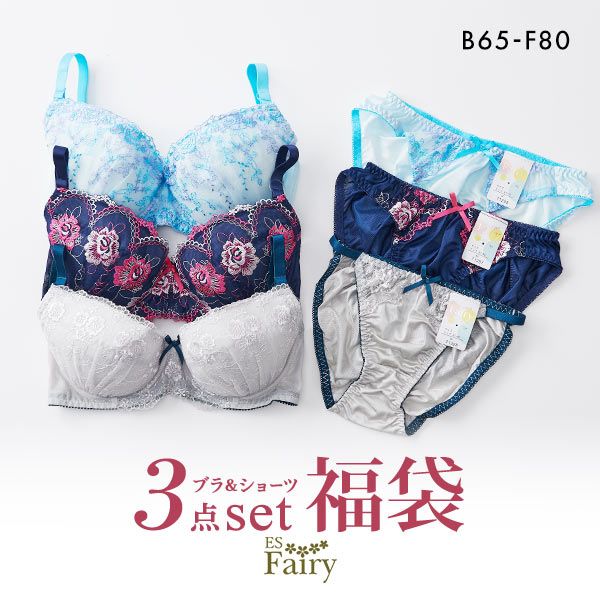 品 番:17FUKU62053点セットでとってもお得&star; 福袋 ブラショーツセットサイズ:レディースB65-M、B70-M、B75-M、B80-L、C65-M、C70-M、C75-M、