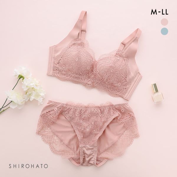 品 番:20F552BSWふわとろカップでふっくら美胸&star; 谷間＆脇高ノンワイヤーブラSETサイズ:レディースM(バスト79-87cm ヒップ87-95cm)L(バスト86-94cm 