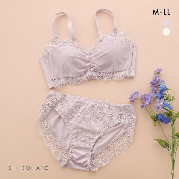 品 番:20F639BSふわとろカップでふっくら美胸&star; 谷間＆脇高ノンワイヤーブラSETサイズ:レディースM(バスト79-87cm ヒップ87-95cm)L(バスト86-94cm ヒ