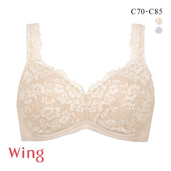 品 番:40NB3023CWing 軽いつけごこちのらくちんキレイノンワイヤーブラ Cサイズ:レディースC70、C75、C80、C85カラー:BE-ベージュ、GY-グレー素材:ポリエステル、ナイロン、