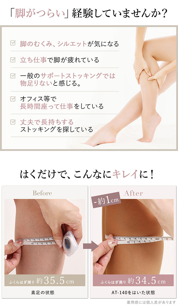 Qoo10] シロハト 【一部カラー特別価格】弾性ストッキング