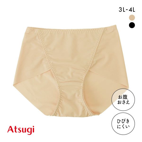 品 番:A5680349QSお腹押え×アウターにひびきにくい カジュアルなダイヤ柄サイズ:レディース3L(ヒップ102-110cm)4L(ヒップ107-115cm)カラー:BE-ベージュ、BK-ブラッ
