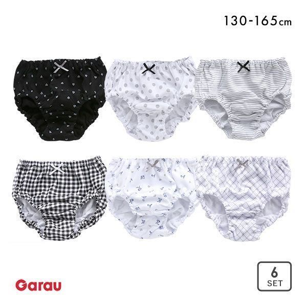 品 番:B66414003綿100％でお肌にやさしい♪嬉しい6枚セット！まとめ買いサイズ:130(腰囲66-74cm)140(腰囲70-78cm)150(腰囲76-84cm)160(腰囲82-90cm