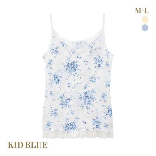 品 番:B80KIWB321kid blue 人気のフラワープリントを復刻♪サイズ:レディースM(バスト80-90cm)L(バスト86-94cm)カラー:OR-オレンジ、BU-ブルー素材:身生地：綿9