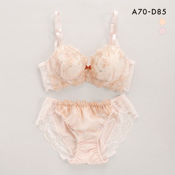 品 番:C0010455すっきりサイドライン＆脇高 凸凹軽減 美胸プチプラブラセットサイズ:レディースA70-M、A75-M、B65-M、B70-M、B75-M、B80-L、B85-LL、C65-M、