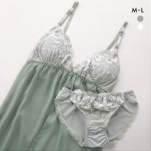 品 番:C0080534上品で美しいランジェリーセット 1枚で着られるカップ付 MLサイズ:レディースM／M(バスト79-87cm ヒップ87-95cm)L／L(バスト86-94cm ヒップ92-10