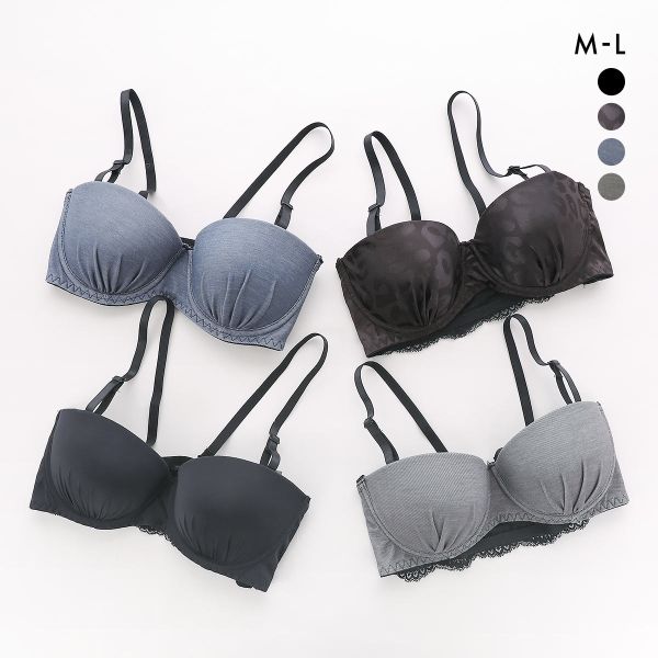 品 番:C00BCK818しっかり盛れる 色んな着こなしが楽しめるストラップレスブラ MLサイズ:レディースM(バスト79-87cm)L(バスト86-94cm)カラー:BK-ブラック、LEO-ヒョウ、