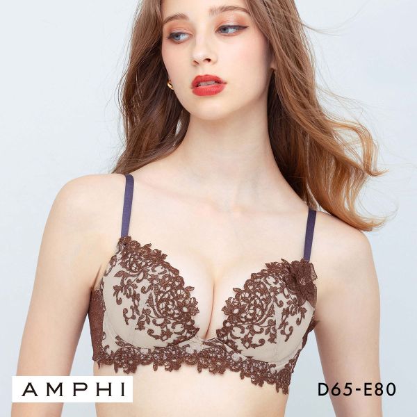 品 番:C41BYJ689DEAMPHI グラマラス＆リッチな谷間をメイク グラマリッチブラ 脇高サイズ:レディースD65、D70、D75、E65、E70、E75、E80カラー:BR-ブラウン、NV-